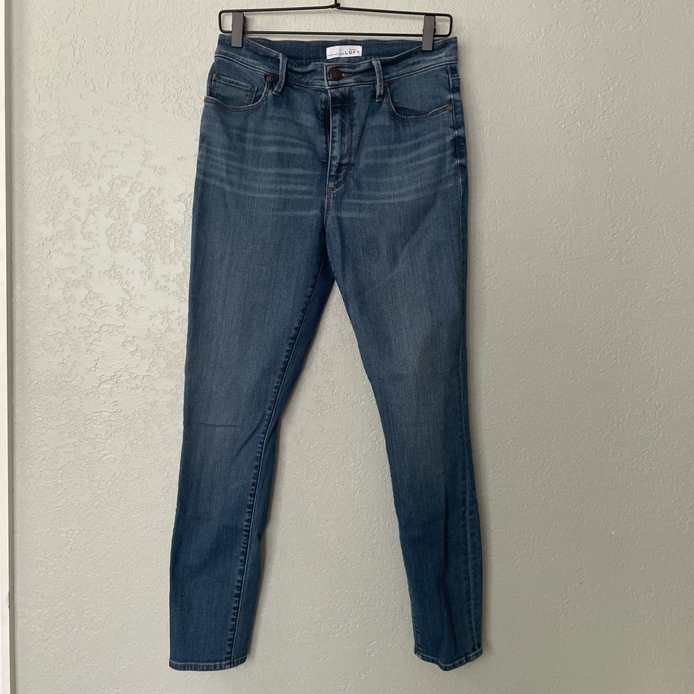 Ann Taylor loft modern high waist skinny ankle